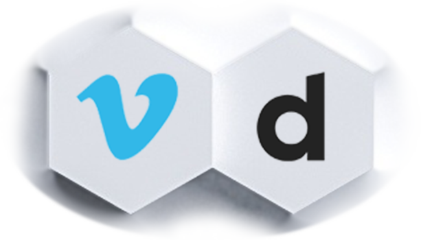 Shareable Videos - Vimeo and Dailymotion Logos Polygons